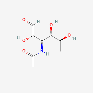 molecular formula C8H15NO5 B1196064 L-Glucose, 3-(acetylamino)-3,6-dideoxy- CAS No. 80135-16-6