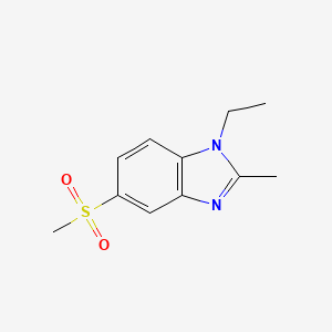 1H-1,3-Benzimidazole, 1-ethyl-2-methyl-5-(methylsulfonyl)-