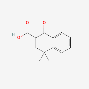 molecular formula C13H14O3 B1196070 1,2-Dihydro-4,4-dimethyl-1-oxo-2-naphthalenecarboxylic acid CAS No. 88296-21-3