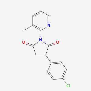 N-(3-Methyl-2-pyridyl)-3-(4-chlorophenyl)succinimide