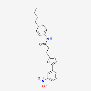 N-(4-butylphenyl)-3-[5-(3-nitrophenyl)-2-furyl]propanamide