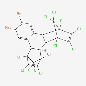 11,12-Dibromo-1,4,5,6,7,16,17,18,19,19,20,20-dodecachlorohexacyclo[14.2.1.14,7.02,15.03,8.09,14]icosa-5,9,11,13,17-pentaene