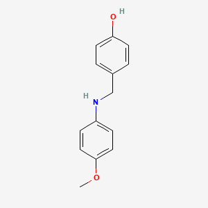 4-[(4-Methoxyanilino)methyl]phenol