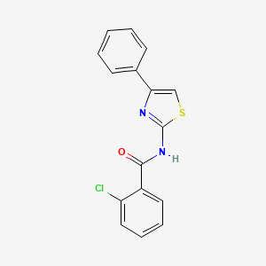 2-chloro-N-(4-phenyl-1,3-thiazol-2-yl)benzamide