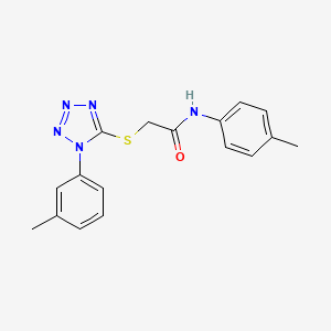 N-(4-methylphenyl)-2-{[1-(3-methylphenyl)-1H-tetraazol-5-yl]thio}acetamide