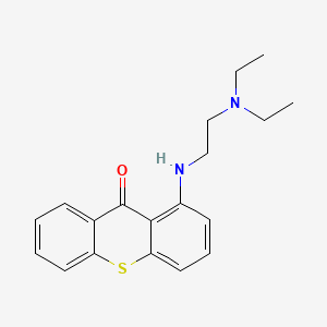 molecular formula C19H22N2OS B1196121 1-((2-(Diethylamino)ethyl)amino)-9H-thioxanthen-9-one CAS No. 32484-50-7