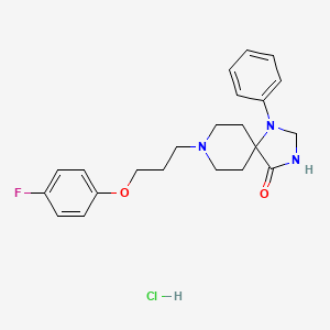 molecular formula C22H27ClFN3O2 B1196124 Spiramide hydrochloride CAS No. 3824-91-7