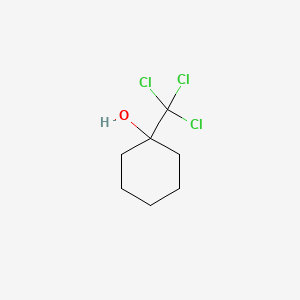 molecular formula C7H11Cl3O B11961242 1-(Trichloromethyl)cyclohexan-1-ol CAS No. 3508-84-7