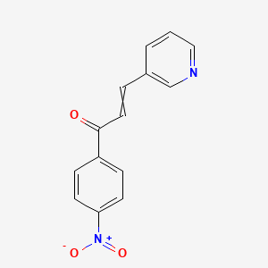 molecular formula C14H10N2O3 B11961268 2-Propen-1-one, 1-(4-nitrophenyl)-3-(3-pyridinyl)- CAS No. 64908-82-3