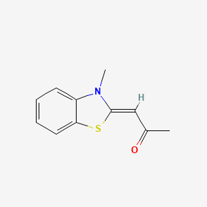 (1Z)-1-(3-methyl-1,3-benzothiazol-2(3H)-ylidene)propan-2-one