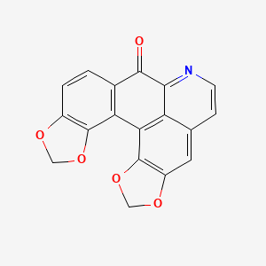 molecular formula C18H9NO5 B1196130 Hernandonine CAS No. 28314-78-5