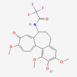 Acetamide, N-(2-hydroxy-9-oxo-1,3,10-trimethoxy-5,6,7,9-tetrahydrobenzo(a)heptalen-7-yl)-2,2,2-trifluoro-