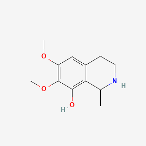 molecular formula C12H17NO3 B1196137 Anhalonidine 