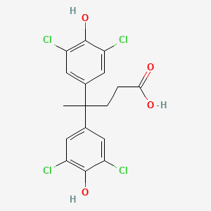 4,4-Bis(3,5-dichloro-4-hydroxyphenyl)pentanoic acid