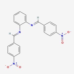 1,2-Benzenediamine, N,N'-bis[(4-nitrophenyl)methylene]-