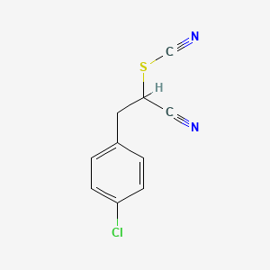 2-(4-Chlorophenyl)-1-cyanoethyl thiocyanate