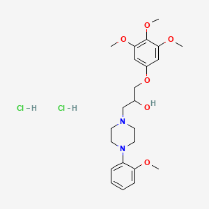 molecular formula C23H34Cl2N2O6 B1196143 Enciprazine hydrochloride CAS No. 68576-88-5