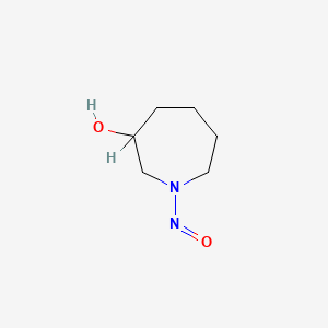 molecular formula C6H12N2O2 B1196144 1-nitrosoazepan-3-ol CAS No. 77428-18-3