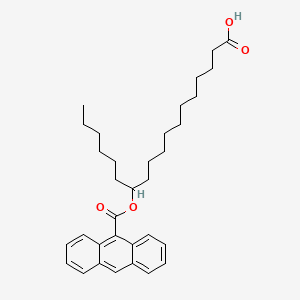 molecular formula C33H44O4 B1196146 12-(9-蒽酰氧基)硬脂酸 CAS No. 30536-60-8