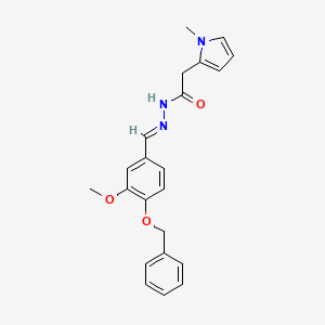 N'-{(E)-[4-(benzyloxy)-3-methoxyphenyl]methylidene}-2-(1-methyl-1H-pyrrol-2-yl)acetohydrazide