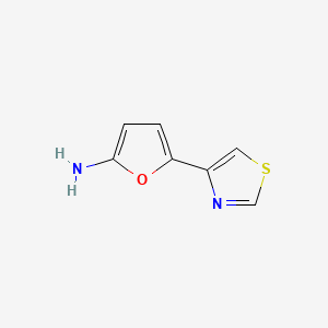 molecular formula C7H6N2OS B1196164 4-(5-Amino-2-furyl)thiazole CAS No. 85351-02-6