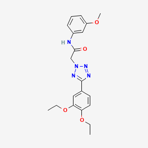 molecular formula C20H23N5O4 B1196169 2-[5-(3,4-二乙氧基苯基)-2-四唑基]-N-(3-甲氧基苯基)乙酰胺 