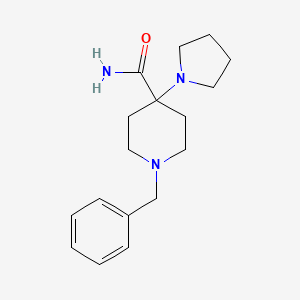 1-Benzyl-4-(1-pyrrolidinyl)piperidine-4-carboxamide