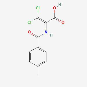 3,3-Dichloro-2-[(4-methylphenyl)formamido]prop-2-enoic acid