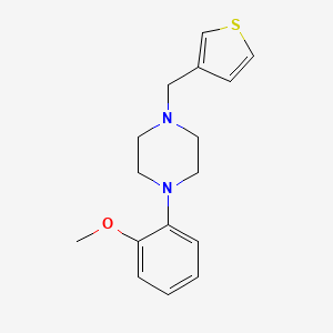 molecular formula C16H20N2OS B1196174 1-(2-甲氧基苯基)-4-(3-噻吩甲基)哌嗪 