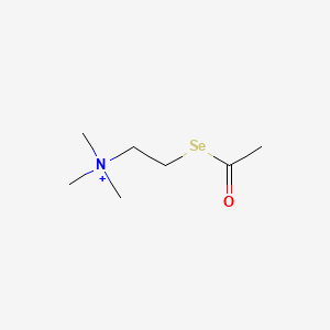molecular formula C7H16NOSe+ B1196179 Acetylselenocholine CAS No. 4468-06-8