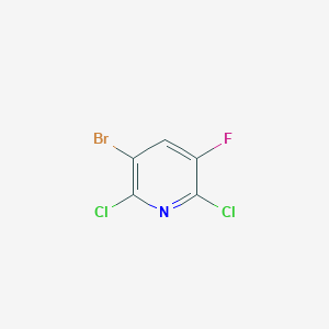 molecular formula C5HBrCl2FN B119618 3-溴-2,6-二氯-5-氟吡啶 CAS No. 152840-66-9