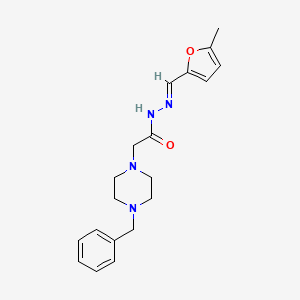 2-(4-Benzyl-1-piperazinyl)-N'-((5-methyl-2-furyl)methylene)acetohydrazide