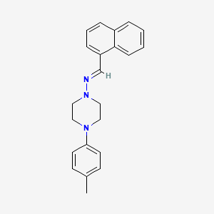 4-(4-methylphenyl)-N-[(E)-1-naphthylmethylidene]-1-piperazinamine