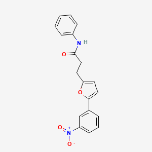 3-[5-(3-nitrophenyl)-2-furyl]-N-phenylpropanamide