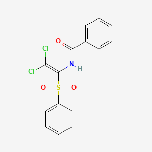 N-[2,2-dichloro-1-(phenylsulfonyl)vinyl]benzamide