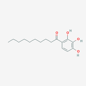 molecular formula C16H24O4 B11962049 1-(2,3,4-Trihydroxyphenyl)decan-1-one CAS No. 1154-72-9