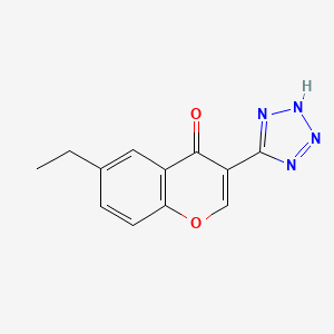 B1196206 6-Ethyl-3-(1H-tetrazol-5-yl)chromone CAS No. 50743-49-2