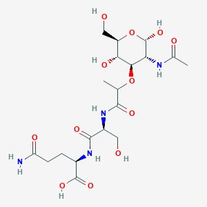 molecular formula C19H32N4O12 B1196207 N-Acetylmuramyl-serylisoglutamine CAS No. 60355-76-2