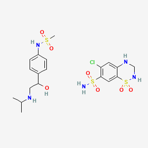 molecular formula C19H28ClN5O7S3 B1196209 Tolerzide CAS No. 90053-53-5
