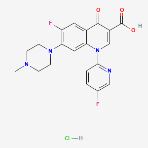molecular formula C20H19ClF2N4O3 B1196213 Fandofloxacino CAS No. 164150-85-0