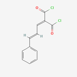 2-[(E)-3-phenylprop-2-enylidene]propanedioyl dichloride