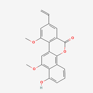 molecular formula C21H16O5 B1196226 Defucogilvocarcin V CAS No. 80155-95-9