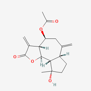 molecular formula C17H22O5 B1196230 微壳菌素 CAS No. 82461-08-3