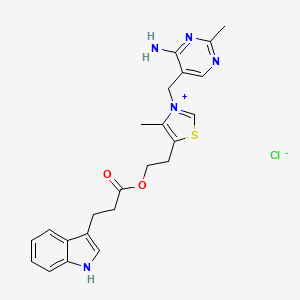 molecular formula C23H26ClN5O2S B1196231 Thiamine indole-3-propionate CAS No. 83661-65-8