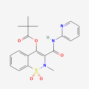 molecular formula C20H21N3O5S B1196234 Piroxicam pivalic ester CAS No. 87027-09-6