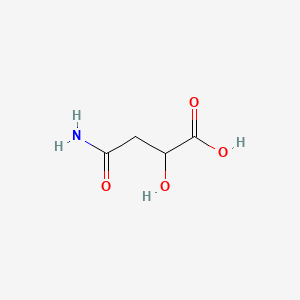 molecular formula C4H7NO4 B1196235 Butanoic acid, 4-amino-2-hydroxy-4-oxo- CAS No. 66398-52-5