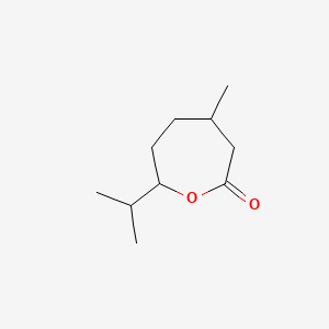 molecular formula C10H18O2 B1196247 7-Isopropyl-4-methyloxepan-2-one CAS No. 499-54-7