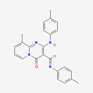 9-methyl-2-[(4-methylphenyl)amino]-3-{(E)-[(4-methylphenyl)imino]methyl}-4H-pyrido[1,2-a]pyrimidin-4-one