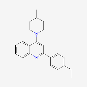 2-(4-Ethylphenyl)-4-(4-methyl-1-piperidinyl)quinoline