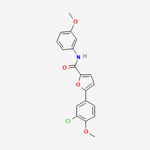 5-(3-chloro-4-methoxyphenyl)-N-(3-methoxyphenyl)-2-furamide